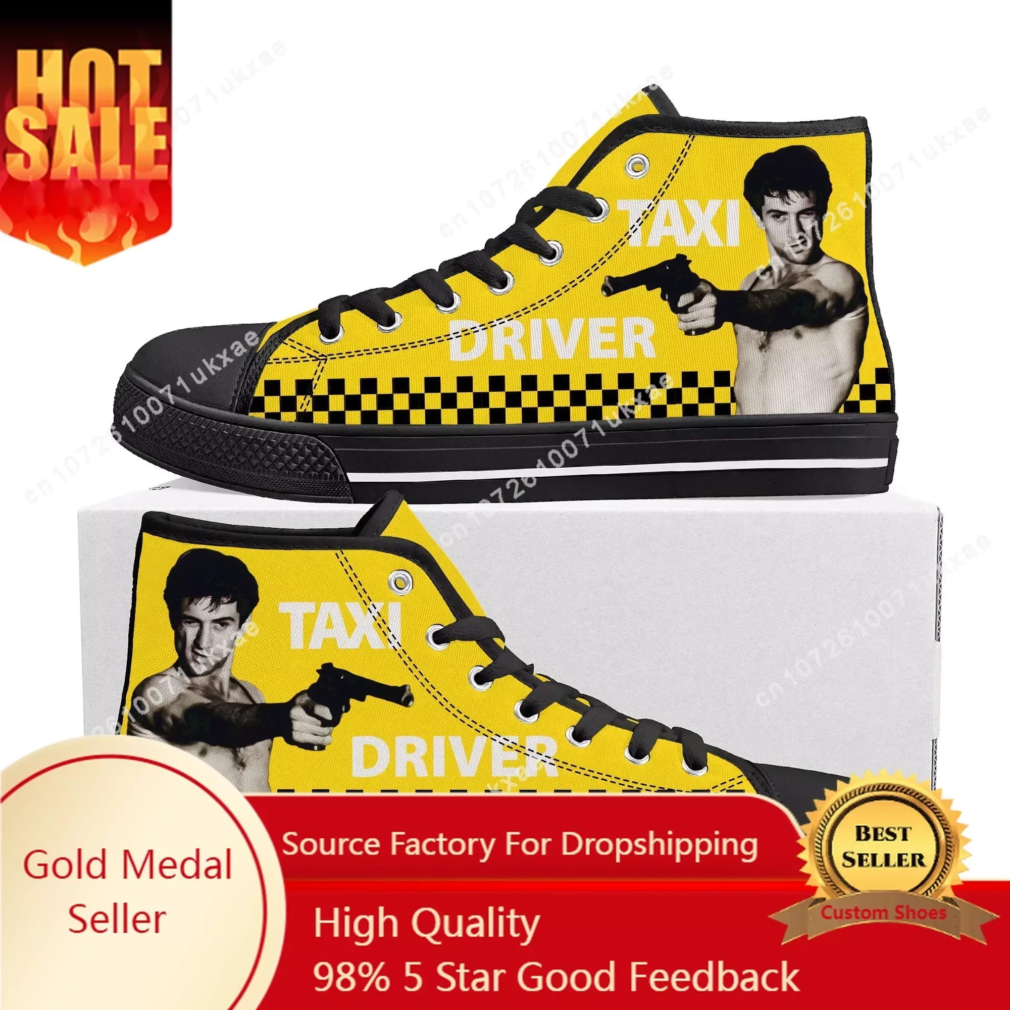 Men'S Shoes Drivers - Taxi Driver High Top Sneakers Men