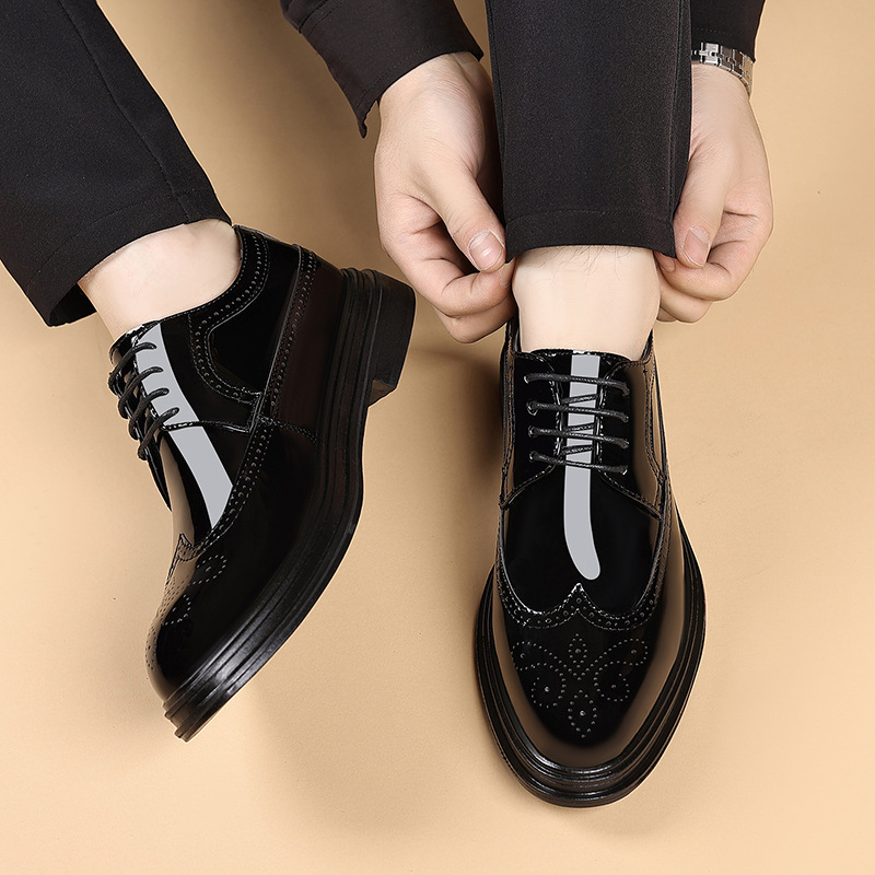 Men's Patent Leather Brogue Dr - Men Shoes Oxford review and price