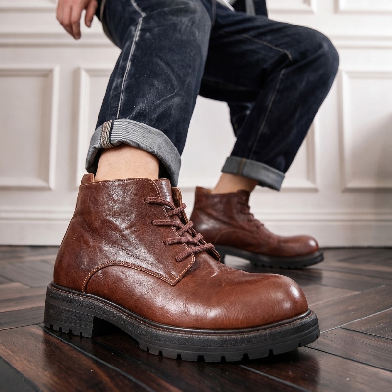 Luxury Handmade Mens Ankle Boo - Men Shoes Oxford review and price