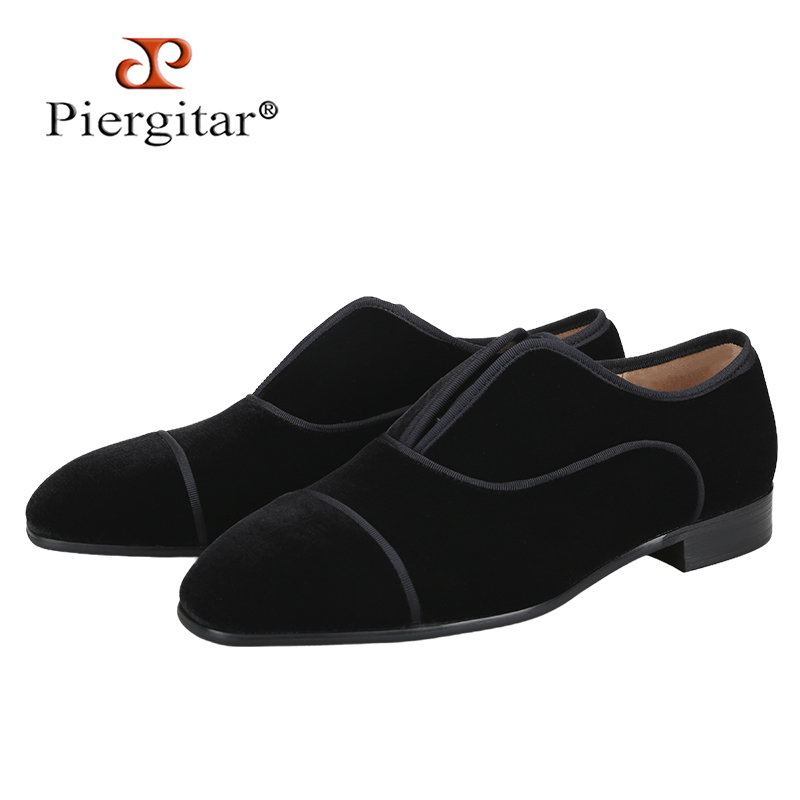 Piergitar Handmade Black Color - Men Shoes Red Bottom review and price