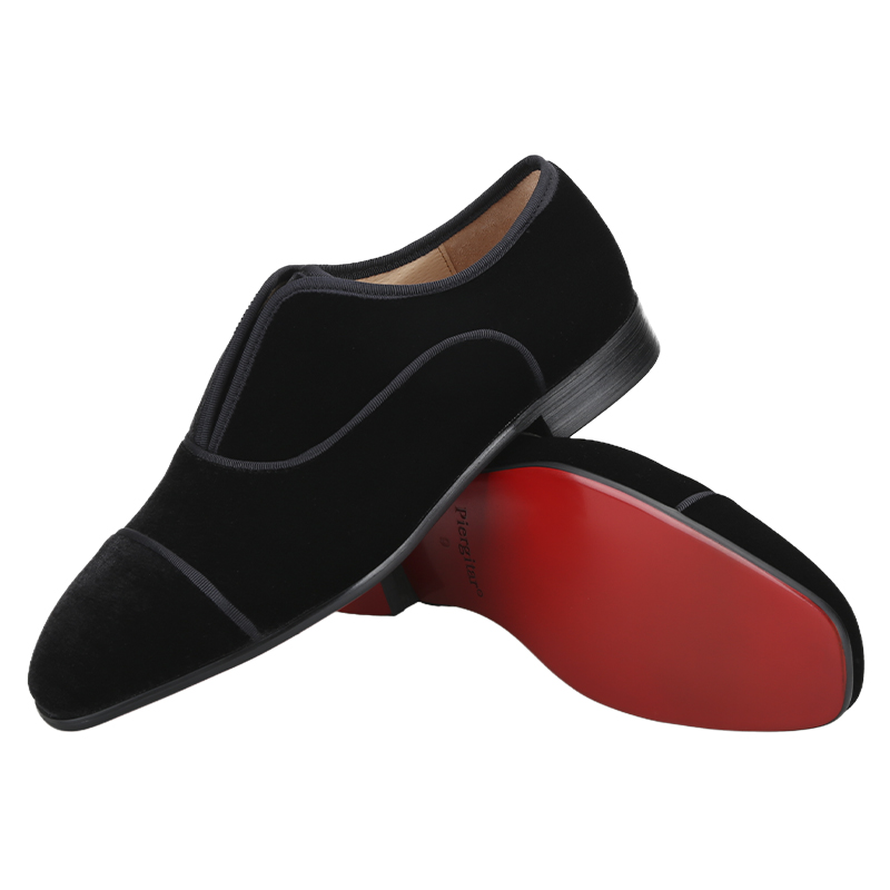 Piergitar Handmade Black Color - Men Shoes Red Bottom review and price