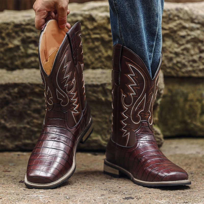 Mens Boots Crocodile Pattern H - Men'S Shoes Wide Width review and price