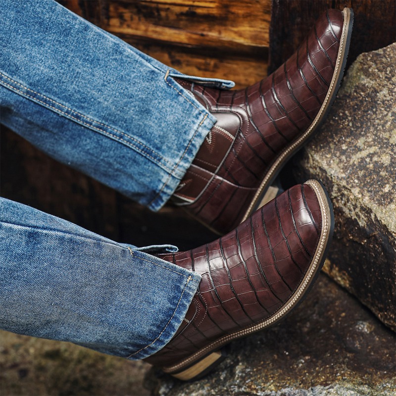 Mens Boots Crocodile Pattern H - Men'S Shoes Wide Width review and price