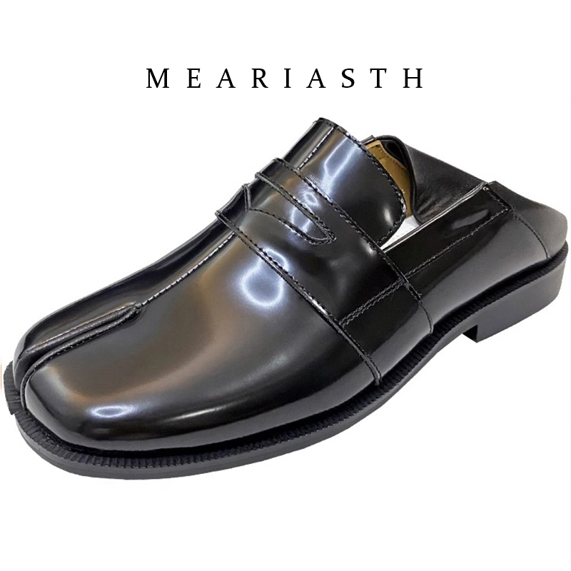 black Tabi Shoes Split Toe Pat - Men'S Shoes Wide Width review and price