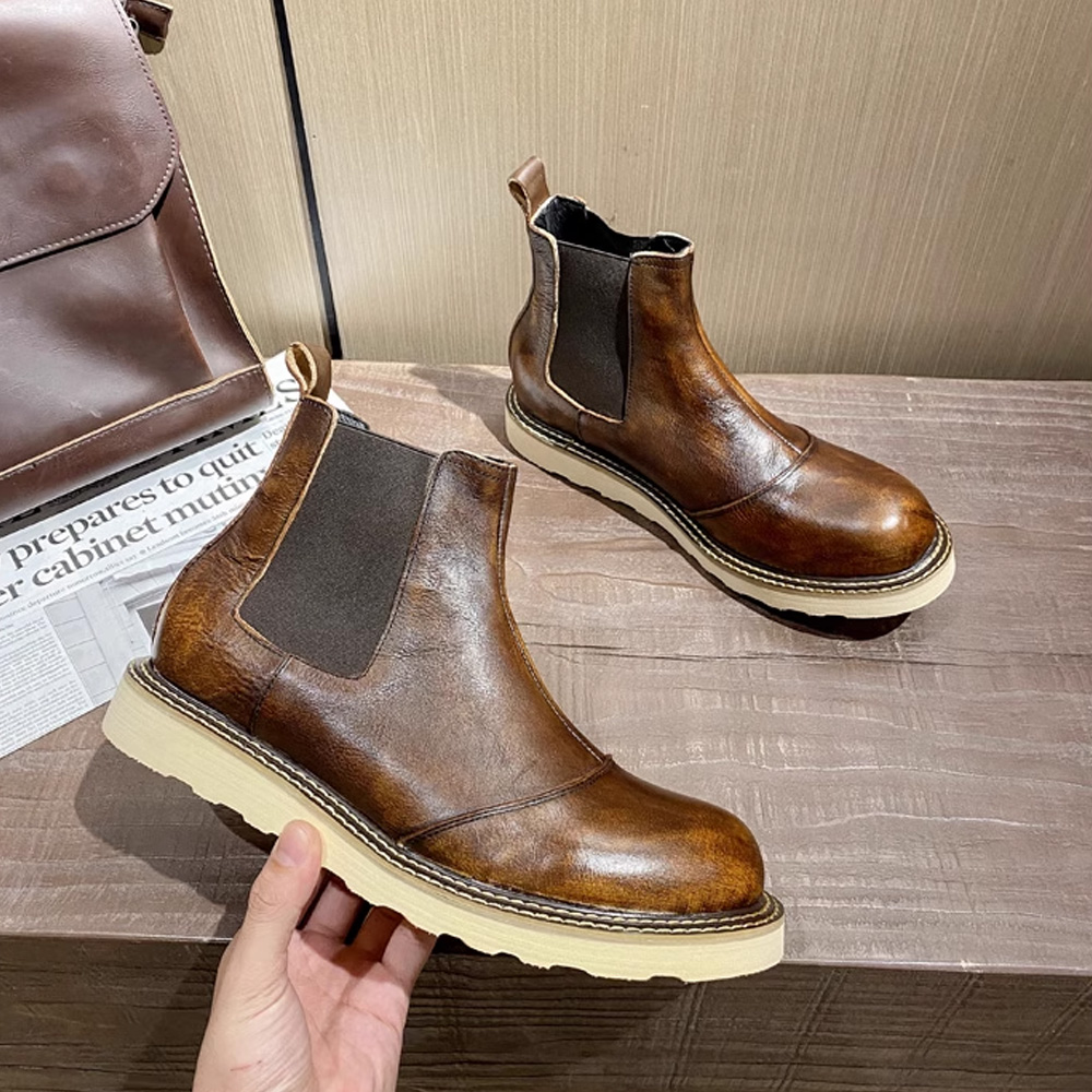 Retro Men's Genuine Leather Ch - Men Shoes Oxford review and price