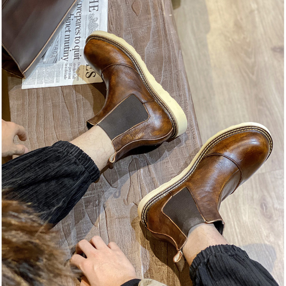 Retro Men's Genuine Leather Ch - Men Shoes Oxford review and price