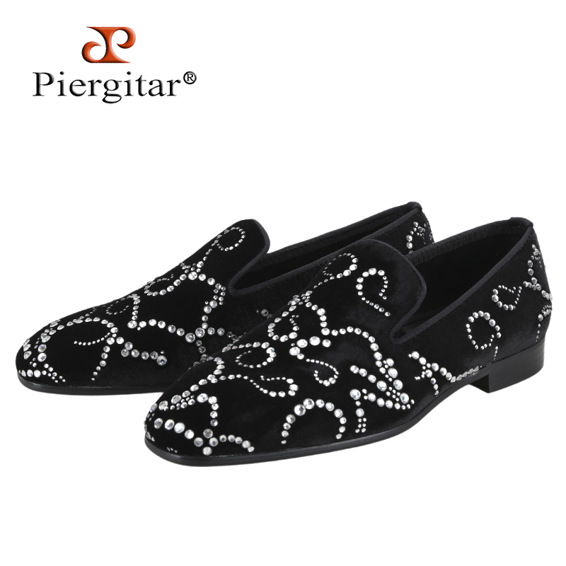 Piergitar Black Velvet And Oct - Men Shoes Red Bottom review and price