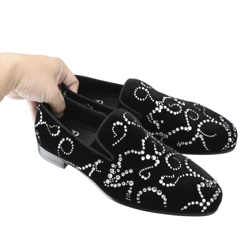 Piergitar Black Velvet And Oct - Men Shoes Red Bottom review and price