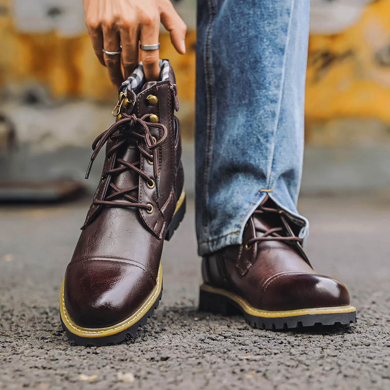 Autumn Winter Fashion Men Leat - Men Shoes Oxford review and price