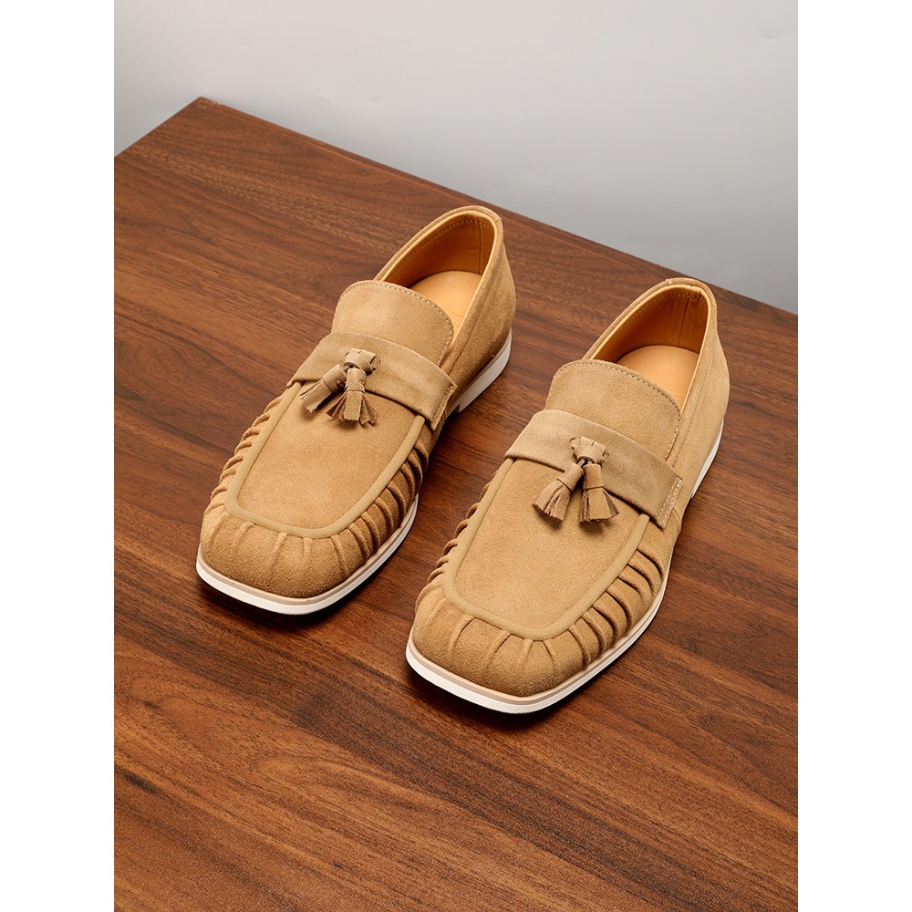Genuine Leather Tassel Suede S - Men'S Shoes Drivers review and price